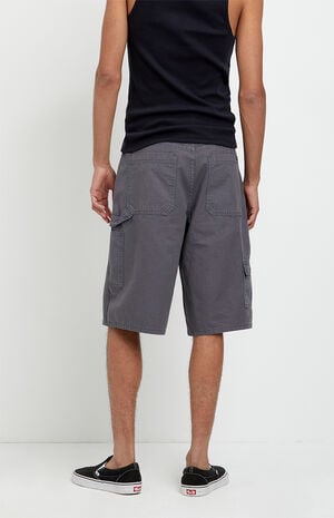 Austin Extreme Baggy Jean Shorts Cargo Carpenter Charcoal image number 4