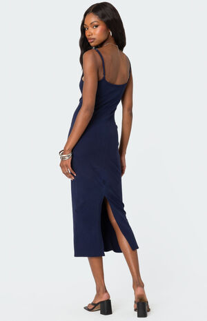 Air Back Slitted Midi Dress image number 4