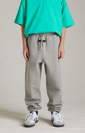 Essentials Dark Heather Oatmeal Sweatpants image number 2