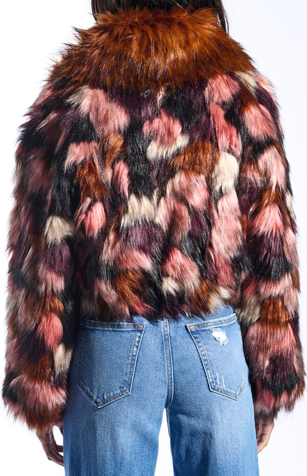 AZALEA WANG Molly Faux Fur Coat