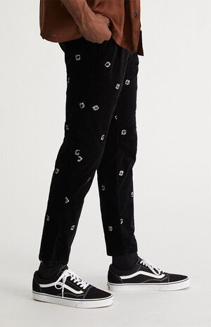 Dice Embroidered CorduroyTrouser Pants image number 3