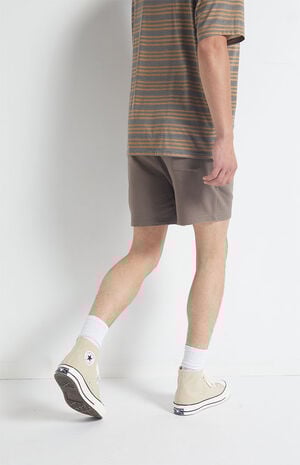 By PacSun Brown Terry Sweat Shorts image number 4