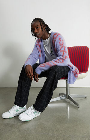 Plaid Loose Cotton Cargo Pants image number 1