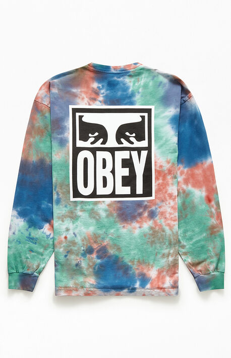 Tie-Dyed Eyes Icon Long Sleeve T-Shirt