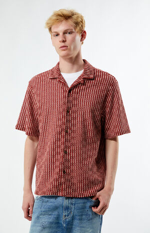 Woven Oversized Camp Shirt image number 1