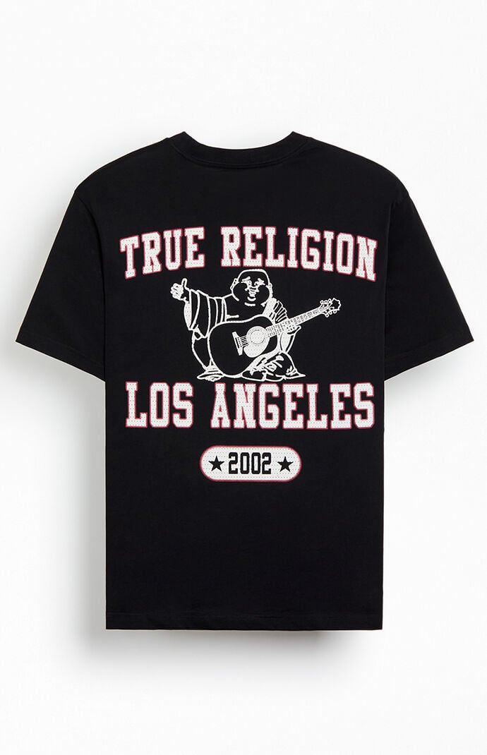 True Religion Mesh Print Buddha T-Shirt