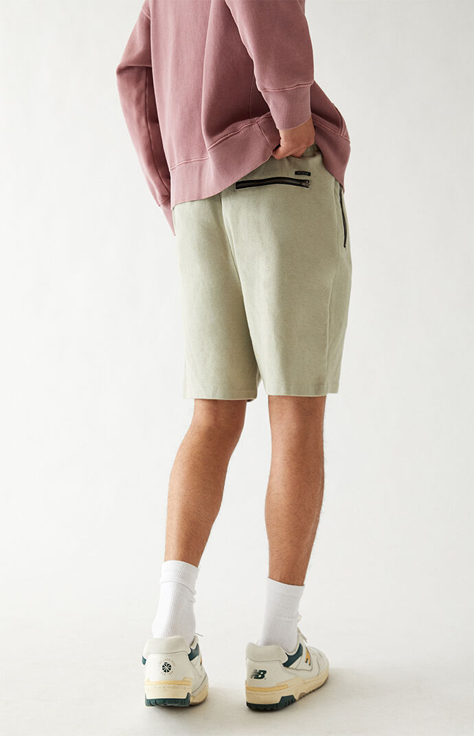 Tan Drop Waffle Shorts