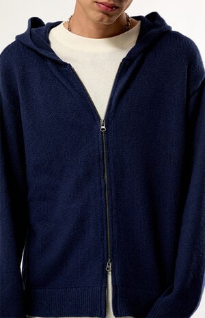 Navy Stockton Dual Zip Sweater image number 2