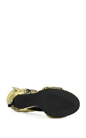 Women's Bocker Yellow Snake Stiletto Sandals image number 5