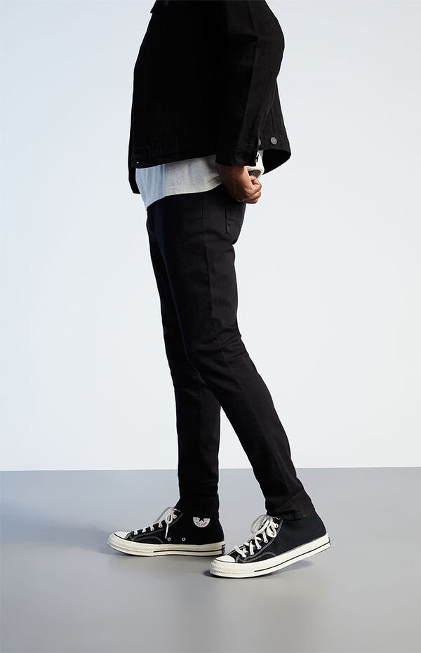 Black Stacked Skinny Jeans