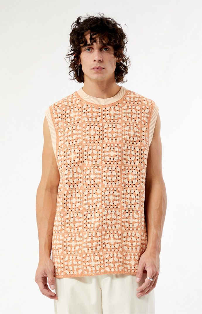 Pacsun Pink Crochet Vest | Pacsun