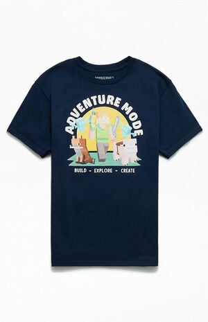 Kids Adventure Mode Minecraft T-Shirt image number 1