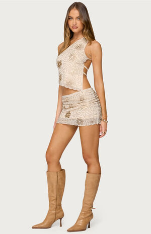 Astrid Beaded Mini Skirt image number 4