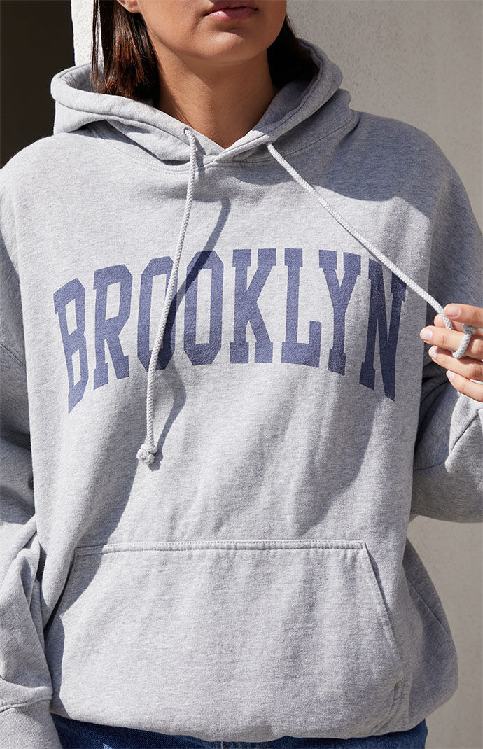Grey brooklyn hoodie hot sale
