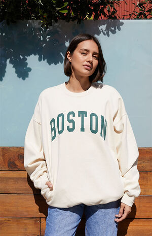 Cream Boston Crew Neck Sweatshirt image number 1