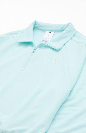 Kids Mint Half Zip Pullover Sweatshirt image number 2
