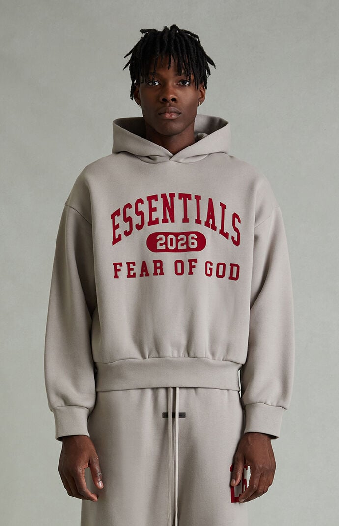 Fear of God ESSENTIALS Smoke Grey Classic Fit Hoodie