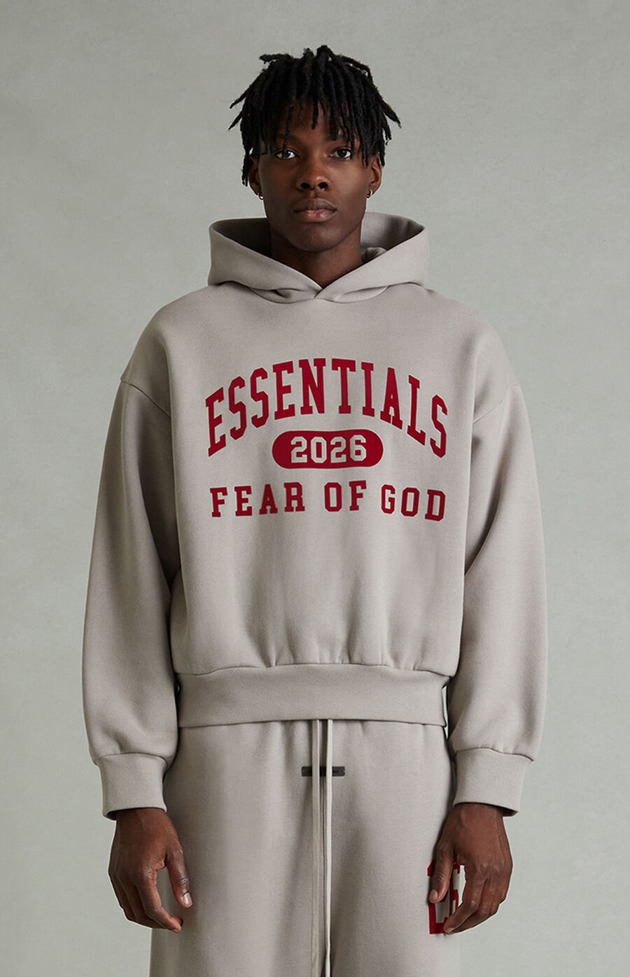 Fear of God ESSENTIALS Smoke Grey Classic Fit Hoodie | Pacsun