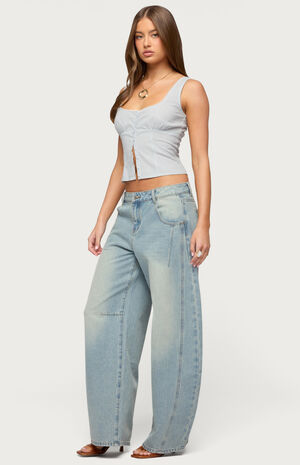 Ilara Low Rise Barel Jeans image number 4