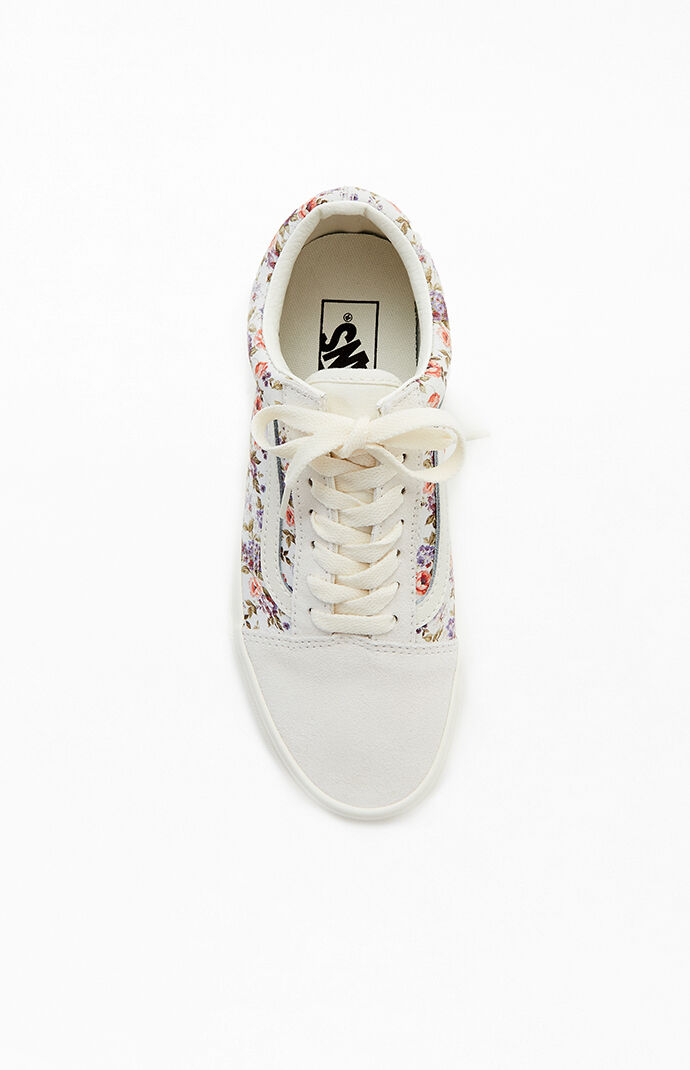 Vintage floral sales vans old skool