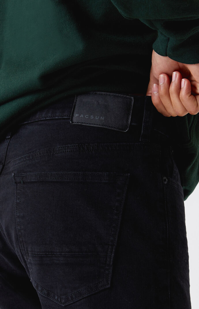Black Slim Taper Jeans