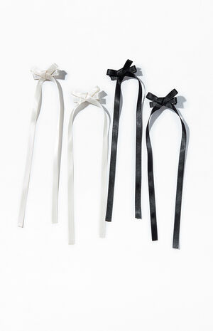 4 Pack Mini Bow Clips image number 1