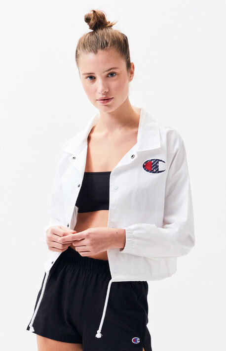 Women S Jackets And Coats Pacsun Cropped Coach Jacket