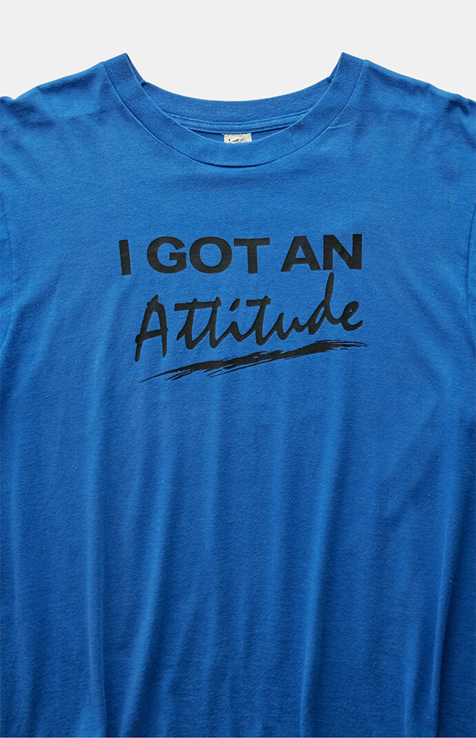 PS VINTAGE 80s I Got an Attitude Graphic T-Shirt