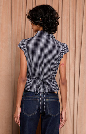 Georgie Short Sleeve Button Up Top image number 5