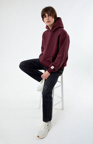 Wine Solid Hoodie image number 4