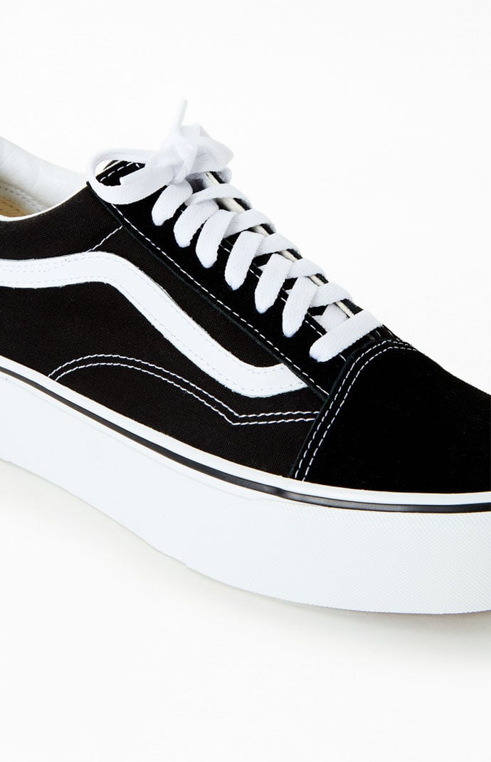 Vans old skool platform schwarz new arrivals