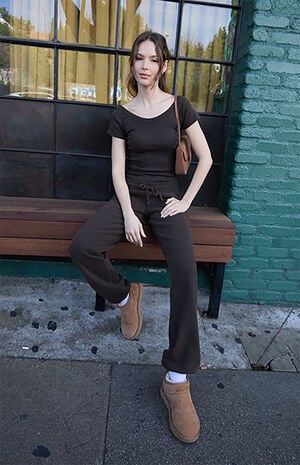 Brown Ginny Off-The-Shoulder Top image number 4