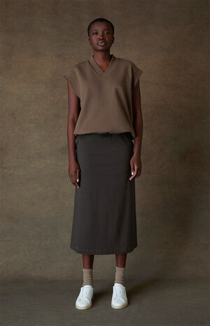 Women's Wood V-Neck Vest image number 6