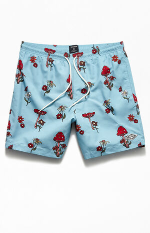 Recycled Shrooms 17" Swim Trunks image number 1