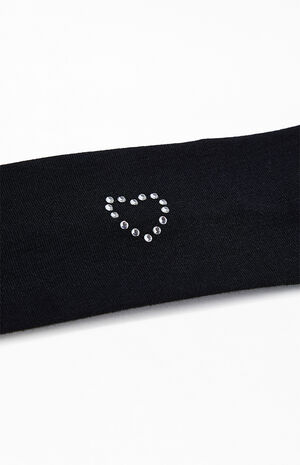 Rhinestone Heart Cloth Headband image number 2