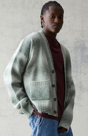 Ombre Striped Cardigan image number 1