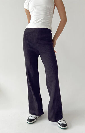 Allen Ribbed Wide Leg Pants image number 1