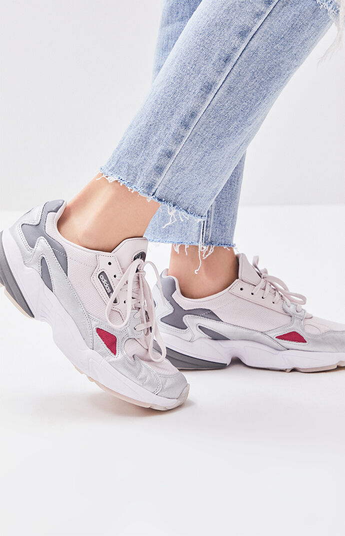 Adidas pink falcon sneakers new arrivals