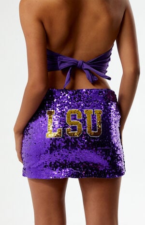 LSU Tigers Sequin Mini Skirt image number 2