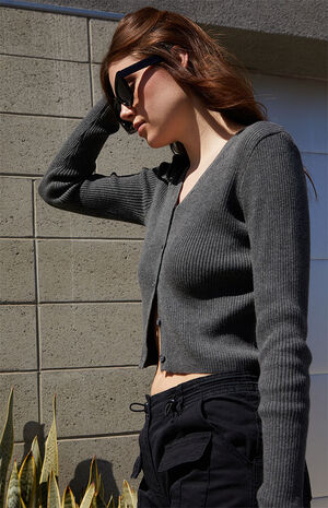 Gray Shannon Cardigan image number 2