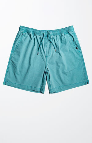 Eco Blue Taxer Heather 18" Elastic Waist Shorts image number 1