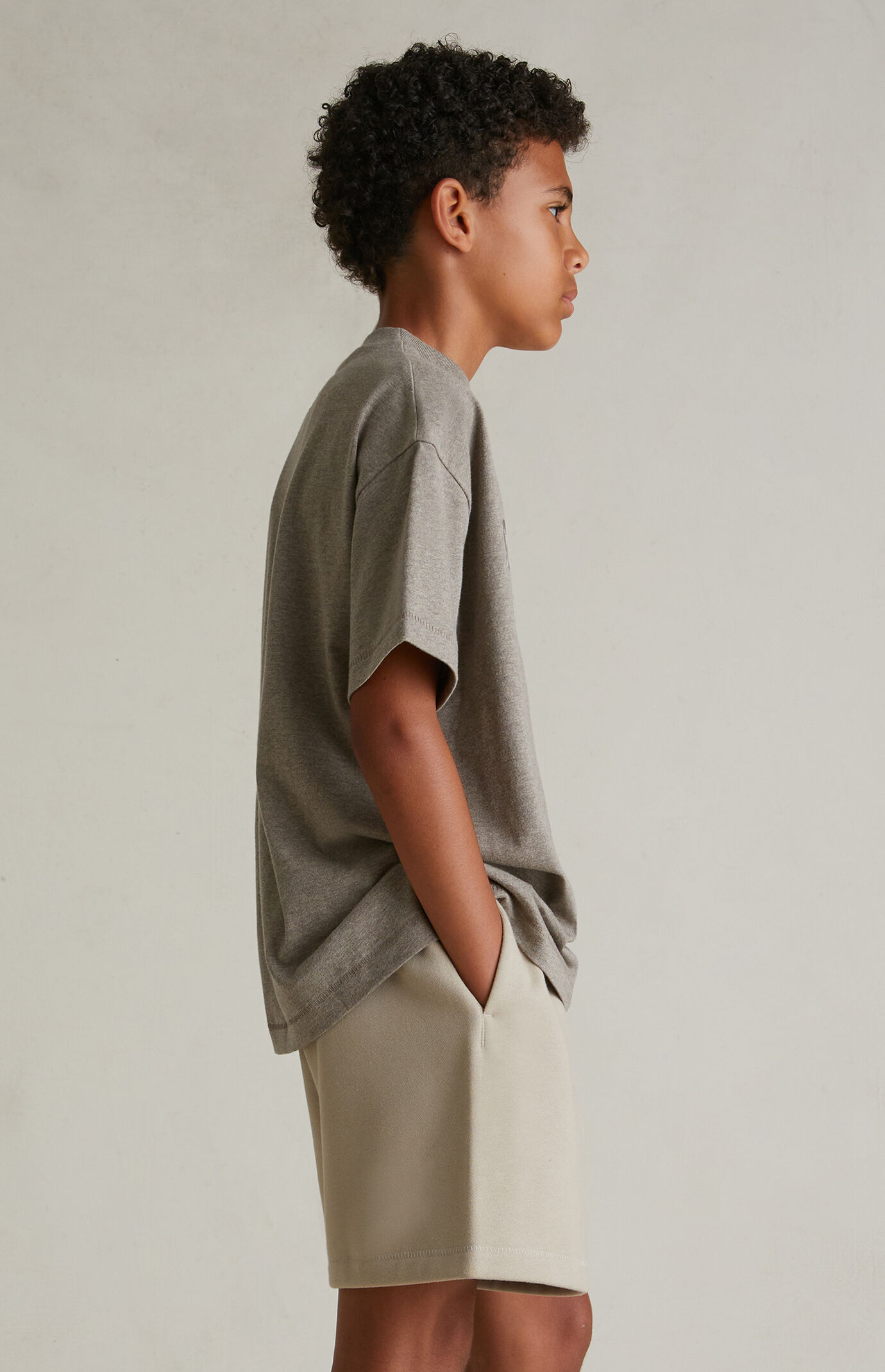 Fear of God ESSENTIALS Kids Homestead Heather Classic Crew Neck T-Shirt