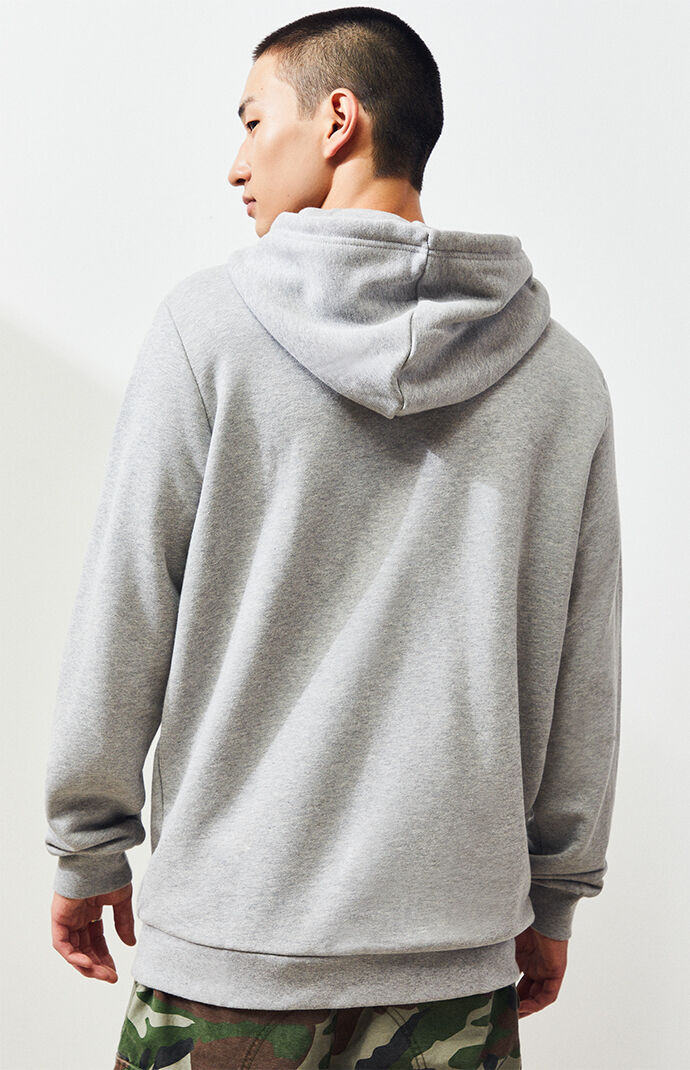 Heather Grey Trefoil Pullover Hoodie