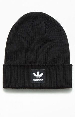 Black Adicolor OG Ribbed 2.0 Beanie image number 1