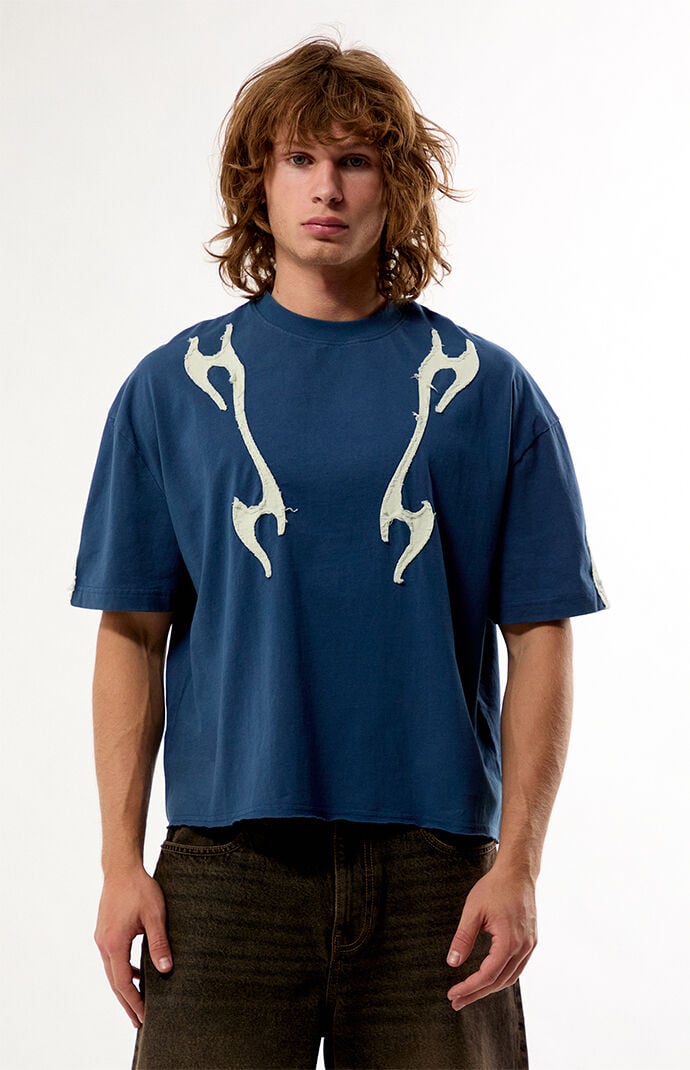 Pacsun Abstract Flame Knit T-Shirt