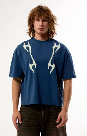 Abstract Flame Knit T-Shirt image number 1