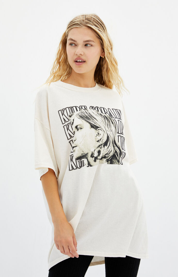 kurt cobain t shirt pacsun