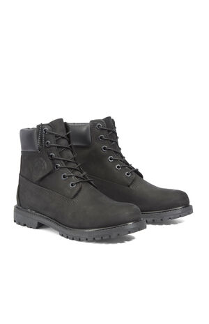 Women's Black Premium 6inch Lace-Up Waterproof Boots image number 5