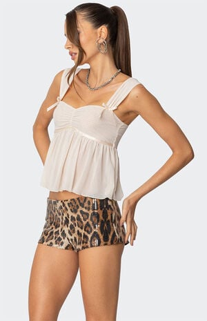 Bowe Babydoll Mesh Top image number 3