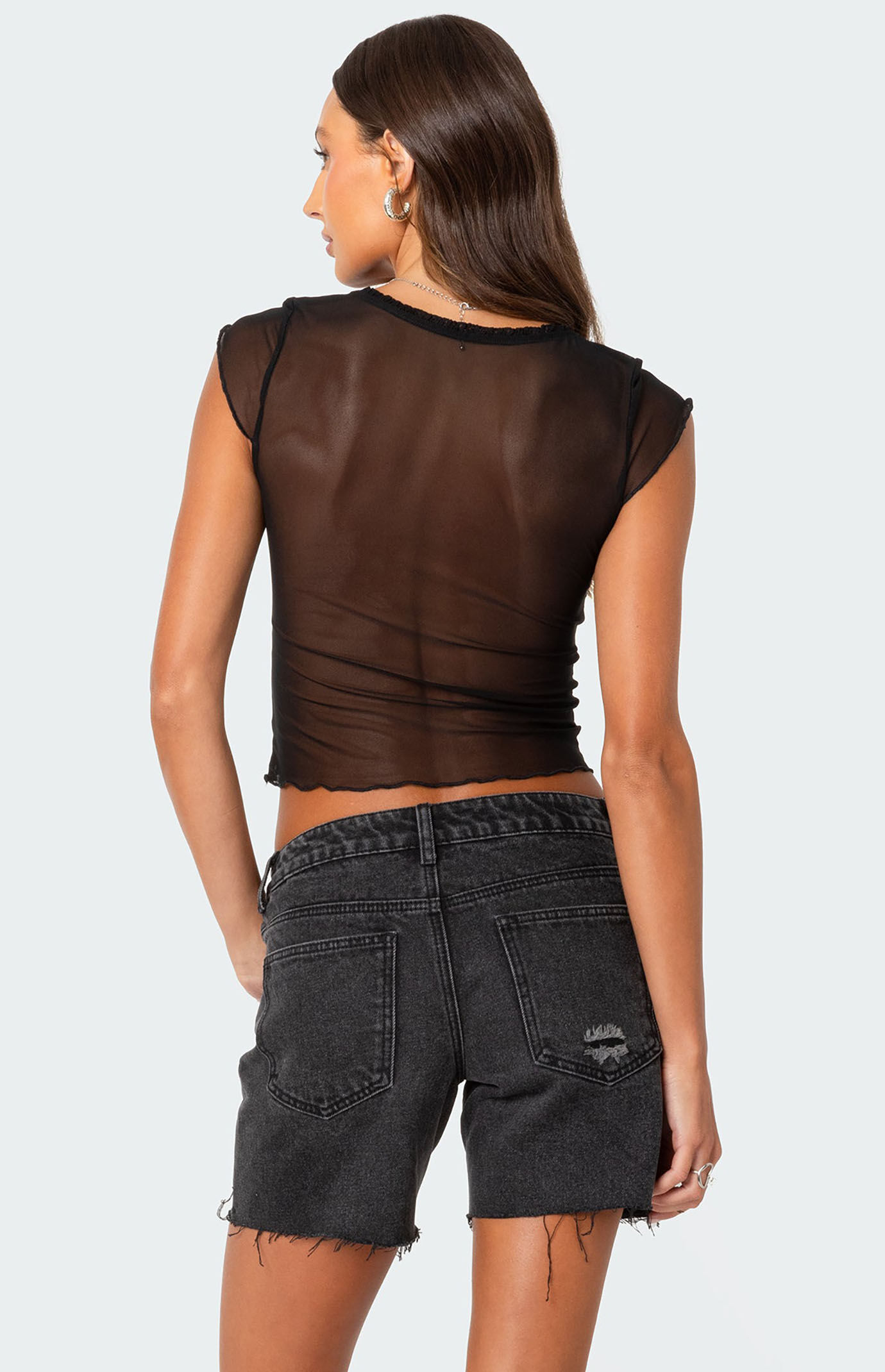 Amazon.com: Remidoo Women's Mesh Top Long Sleeve Sheer
